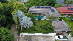 ติดตั้งโซล่าเซลล์บ้านพักอาศัยสามร้อยยอด